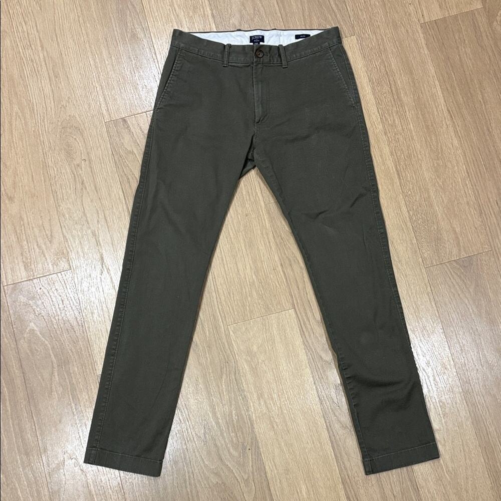J. Crew Slim Fit Olive / Gray Pants Size 30x32